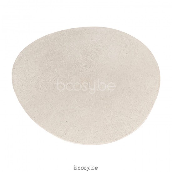 Vincent Sheppard Ari Dia 70 Table à café petite Cadre en Minéral Blanc lunaire dessus de table Minéral Blanc lunaire.