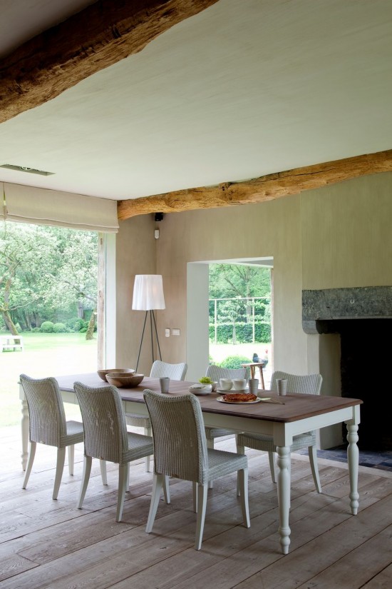 Vincent Sheppard Melissa chaises de repas Lloyd Loom Neige.