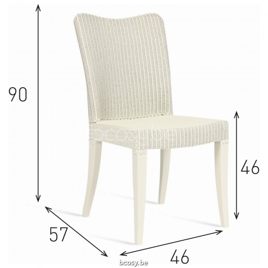 Vincent Sheppard Vincent Sheppard Melissa Dining Chair Pure White Lloyd Loom.
