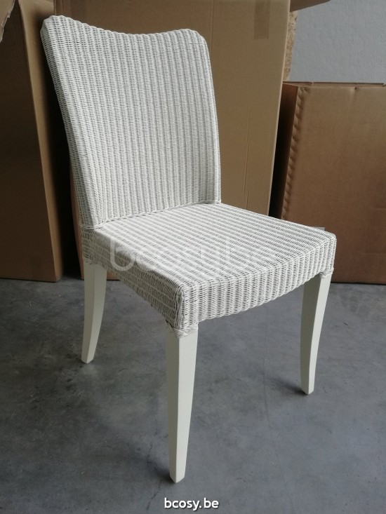 Vincent Sheppard Melissa Chaise Lloyd Loom Blanc cassé.
