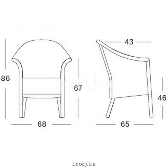 Vincent Sheppard Vincent Sheppard Victor Dining Armchair White Wash Lloyd Loom.