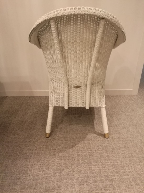 Vincent Sheppard Victor Lehnstuhl Reines Weiß Lloyd Loom.