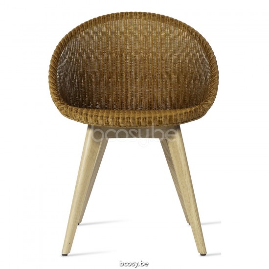 Vincent Sheppard Chaise Joe base chêne Joe Chaise cadre en Bois Chêne naturel Lloyd Loom Noyer.