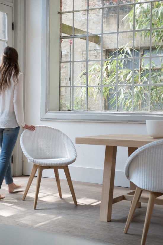 Vincent Sheppard Joe stoelen eetkamerstoelen eethoekstoelen eettafelstoelen eetstoelen Natuur eiken Hout frame Snow Lloyd Loo