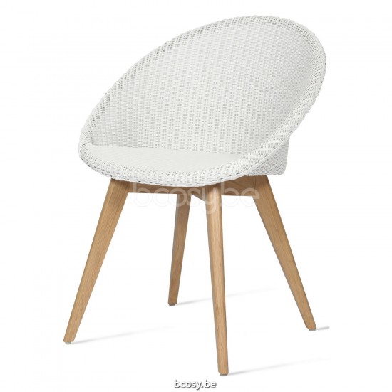 Vincent Sheppard Joe Stoel Natuur eiken Hout frame Snow Lloyd Loom.