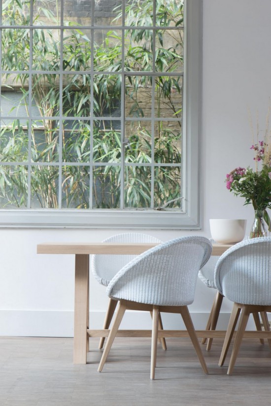 Vincent Sheppard Joe Stoel Natuur eiken Hout frame Puur Wit Lloyd Loom.