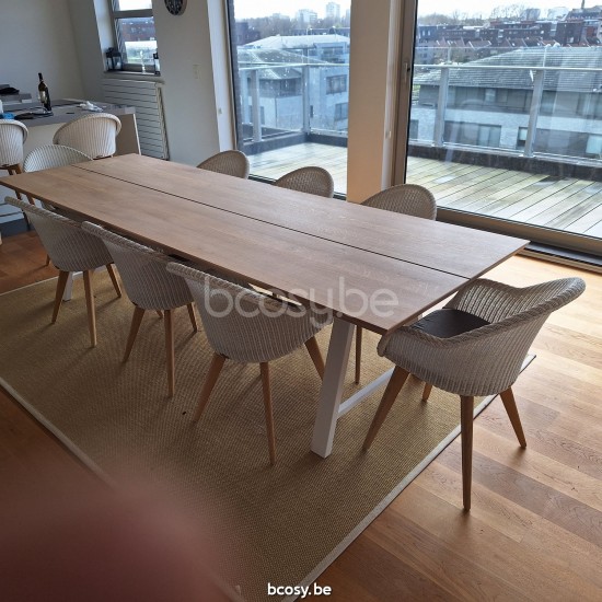 Vincent Sheppard Avril Stuhl Eiche Basis Avril Stuhl Rahmen aus Eiche Natur Holz Schnee Lloyd Loom.