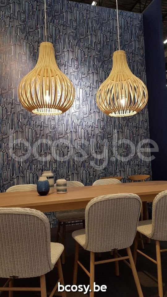 Vincent Sheppard Yann Chaise Cadre en Bois Chêne naturel Lloyd Loom Blanc pur.