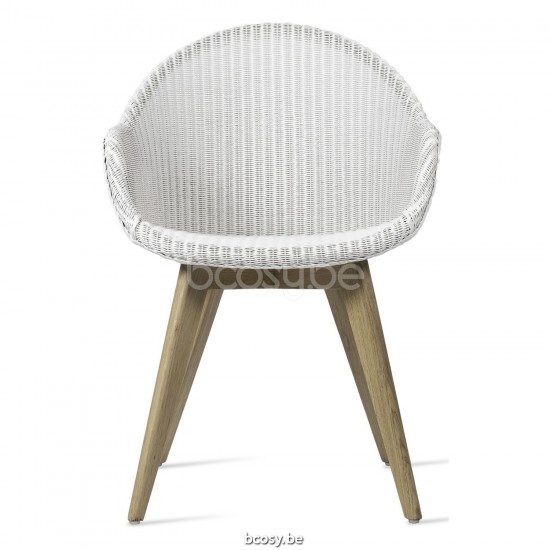 Vincent Sheppard Avril sessel lehnstuhl lehnstuehle mit lehne Rahmen aus Eiche Natur Holz Schnee Lloyd Loom.