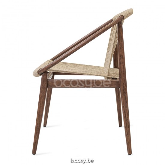 Vincent Sheppard NORMA Chaise Norma Chaise Cadre en Chêne Teinté brun foncé Corde Couleur sable Polypropylène.