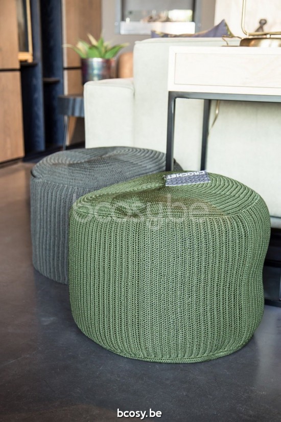 Vincent Sheppard Otto Hocker Moos Gehäkelte Kordel Polypropylen.