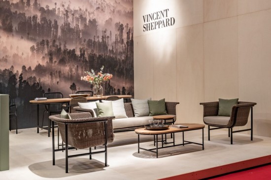 Vincent Sheppard Wicked Loungesets 3zit Zwart Aluminium frame Taupe Wicker Polyethyleen.