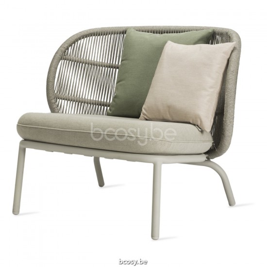 Vincent Sheppard KODO Loungesessel Dune White Kodo Lounge Stuhl Rahmen aus Dune Weiß Aluminium Dune Weiß Seil Polypropylen.