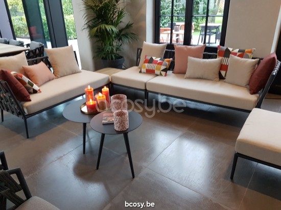 Vincent Sheppard Leo Modulare Mitte Rahmen aus Lava Aluminium Lava Seil Acryl.