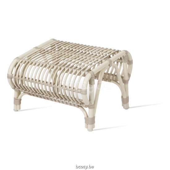 Vincent Sheppard Lucy Voetsteun Gebroken Wit Wicker koord Polyethyleen.