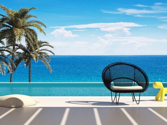 Vincent Sheppard Fauteuil Roy Cocoon noir Roy Cocon Cadre en Acier Noir Cordon en osier Noir Polyéthylène.