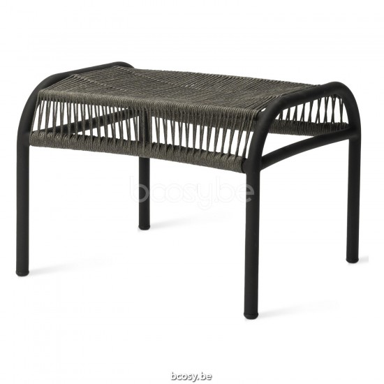 Vincent Sheppard Loop Fußstütze Rahmen aus Fossil Grau Aluminium Fossil Grau Seil Polypropylen.