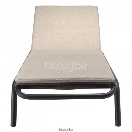 Vincent Sheppard KODO Sonnenliege Kodo Sonnenliege Rahmen aus Fossil Grau Aluminium Fossil Grau Seil Polypropylen.