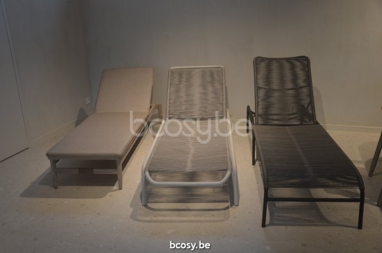 Vincent Sheppard David Sonnenliege Rahmen aus Gealtert Teakholz Grau Seil Polypropylen.