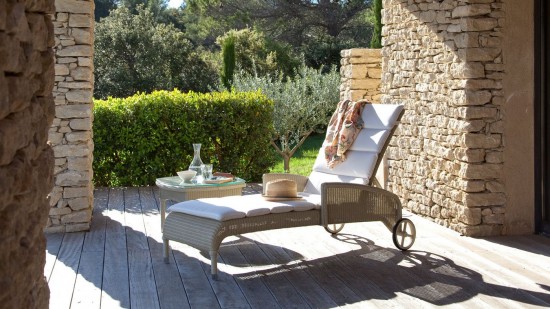 Vincent Sheppard Dovile Zonnebed Met Armen Gebroken Wit Lloyd Loom.