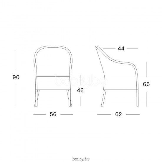 Vincent Sheppard Vincent Sheppard Mia Dining Chair Old Lace Wicker Polyethylene.