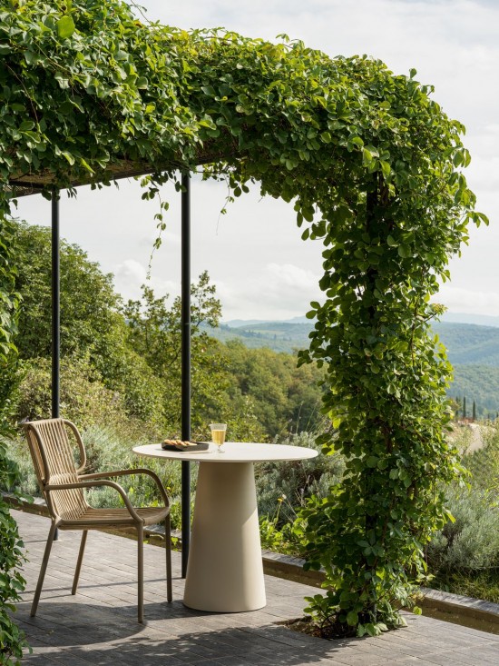 Vincent Sheppard Chaise Ribbon Ribbon Fauteuil Cadre en Aluminium Taupe Corde Couleur sable Polypropylène.