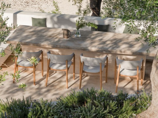 Vincent Sheppard Mona Stuhl Teak - beige Korbweide Mona Stuhl Rahmen aus Unbehandeltes Teakholz Alte Spitze Flechtwerk Polyethylen.