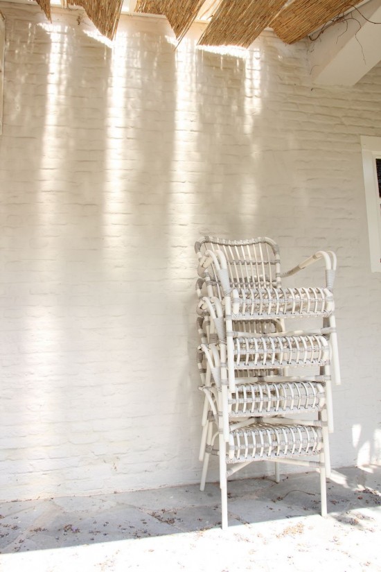 Vincent Sheppard Fauteuil Lucy Lucy Fauteuil Cordon en osier Blanc cassé Polyéthylène.