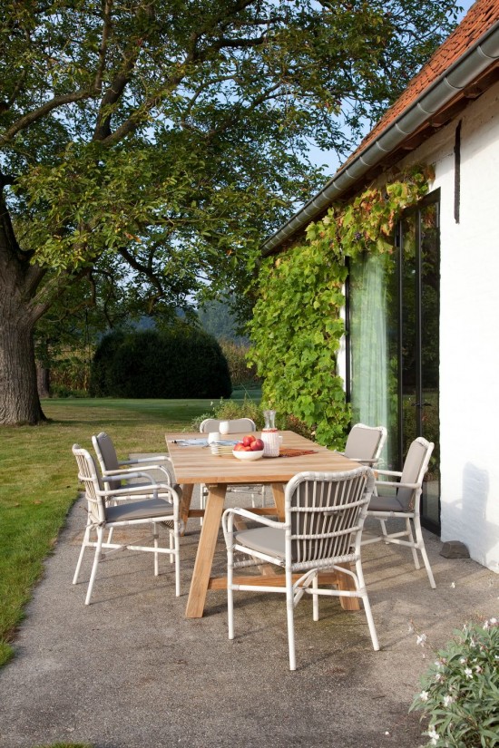 Vincent Sheppard Lucy Fauteuil Cordon en osier Blanc cassé Polyéthylène.