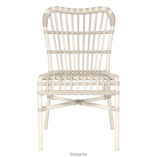 Vincent Sheppard Lucy Chaise Cordon en osier Blanc cassé Polyéthylène.