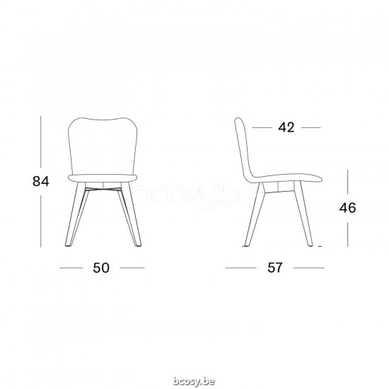 Vincent Sheppard Vincent Sheppard Lena Dining Chair Untreated teak frame Black Wicker Polyethylene.