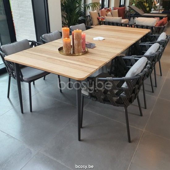 Vincent Sheppard Leo Chaise Cadre en Aluminium Lave Corde Lave Acrylique.