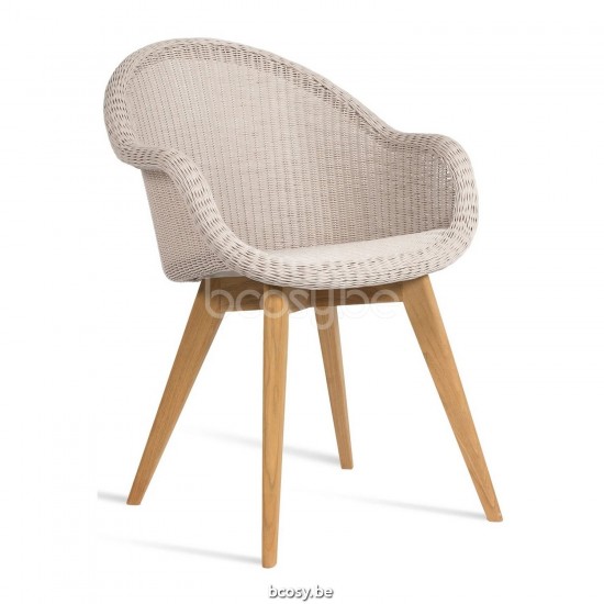 Vincent Sheppard EDGARD Chaise - Teck Edgard Chaise Cadre en Teck non traité Tressage Vieille dentelle Polyéthylène.