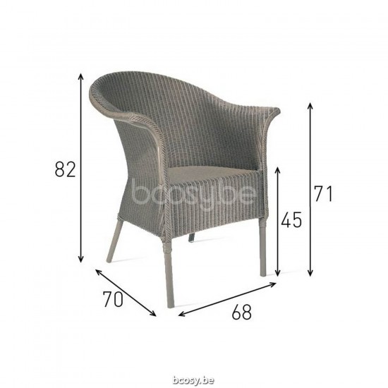 Vincent Sheppard Monte Carlo Dining Chair Dusty Green Lloyd Loom.