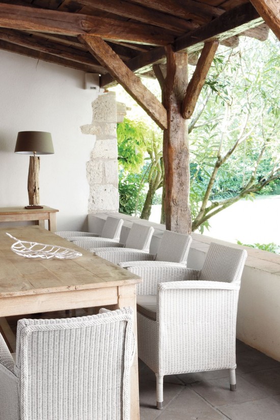 Vincent Sheppard Dovile Chaise Lloyd Loom Neige.