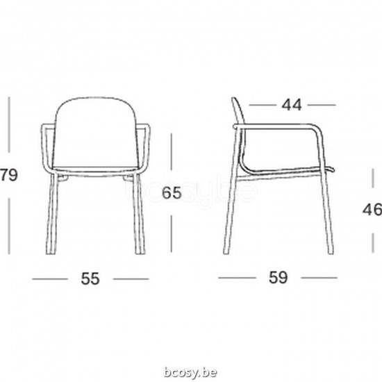 Vincent Sheppard Vincent Sheppard Wicked Dining Chair Terracotta Aluminium frame Natural Wicker Polyethylene.