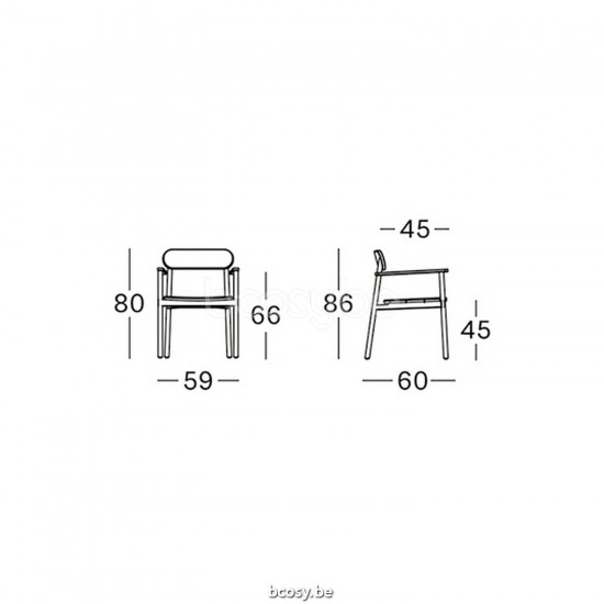 Vincent Sheppard Vincent Sheppard Freya Dining Armchair Untreated Teak frame.