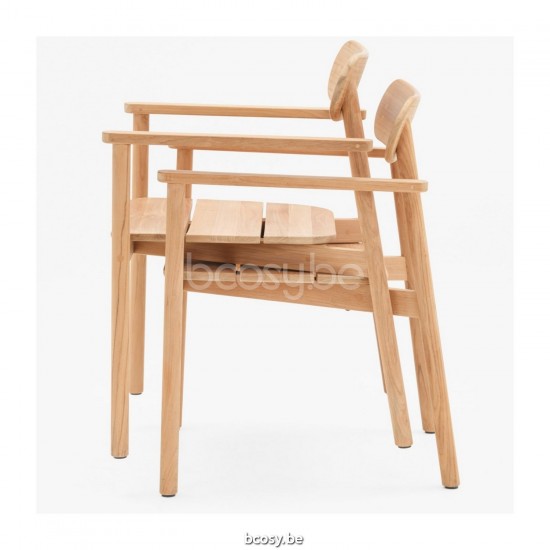 Vincent Sheppard Fauteuil Freya Freya Fauteuil Cadre en Teck non traité.