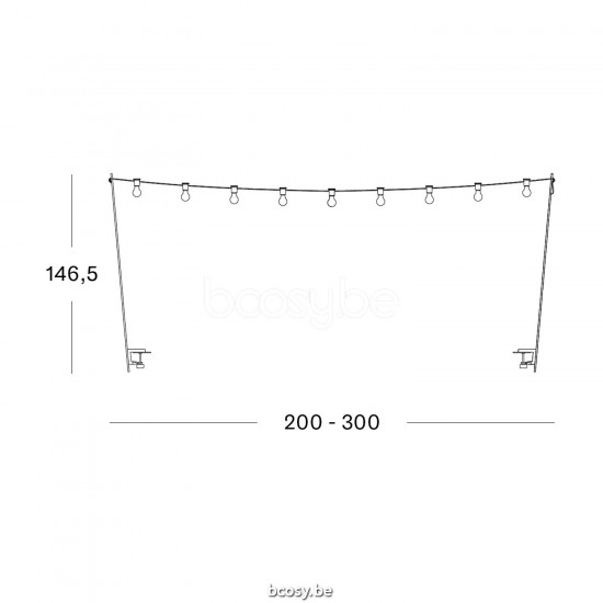 Vincent Sheppard Vincent Sheppard Light My Table Black Steel frame.