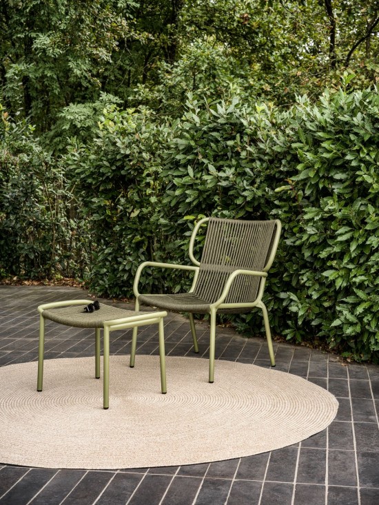 Vincent Sheppard Outdoor Carpet Rond Tissu Tessa Sand Polyester.