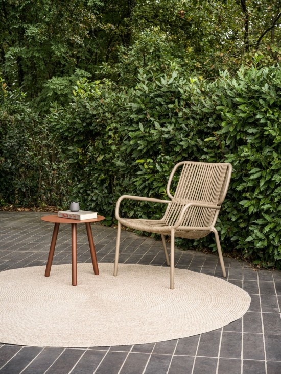 Vincent Sheppard Outdoor Carpet Rond Tissu Tessa Sand Polyester.