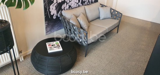 Vincent Sheppard Ivo couchtische Kaffeetische Dia 77 Schwarz Flechtwerk Polyethylen.