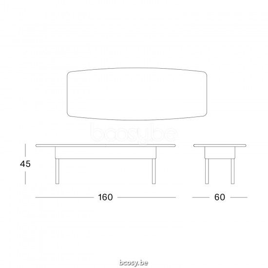 Vincent Sheppard Dovile 106x60 Table d'appoint de jardin Lloyd Loom Taupe.