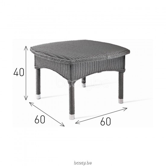 Vincent Sheppard Vincent Sheppard Dovile Garden Side Table Quartz Grey Lloyd Loom.