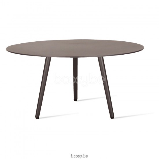 Vincent Sheppard Leo Ronde Tuinsalontafel Dia 60 Lava Aluminium frame.
