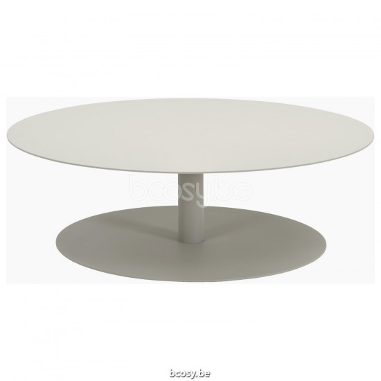 Vincent Sheppard Kodo Ronde Tuinsalontafel Rond Dune White Aluminium frame Dune White Aluminium Tafelblad.