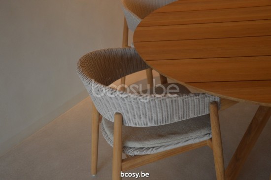 Vincent Sheppard Noa tables de jardin Cadre en Teck non traité Round.