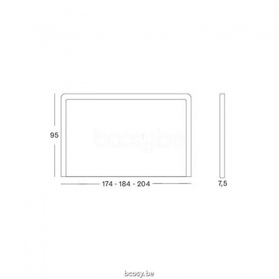 Vincent Sheppard Vincent Sheppard Nevada Headboard 184 Nacré Lloyd Loom.