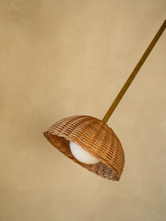 Vincent Sheppard Arvin Lampe pivotante Rotin Naturel.