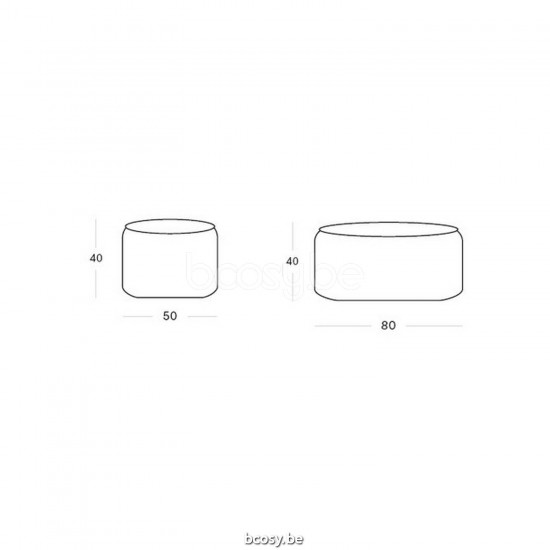 Vincent Sheppard Olaf Gartenpuffs Gartenhocker Dia 80 Cat B Fabric Kategorie B Stoff.